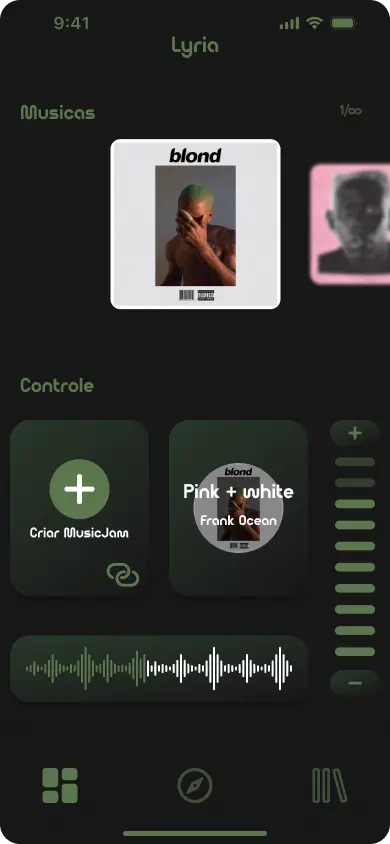 Prévia do projeto Lyria - App Mobile